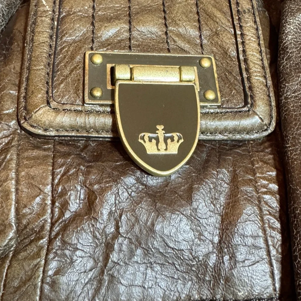 Juicy Couture dark green shoulder bag